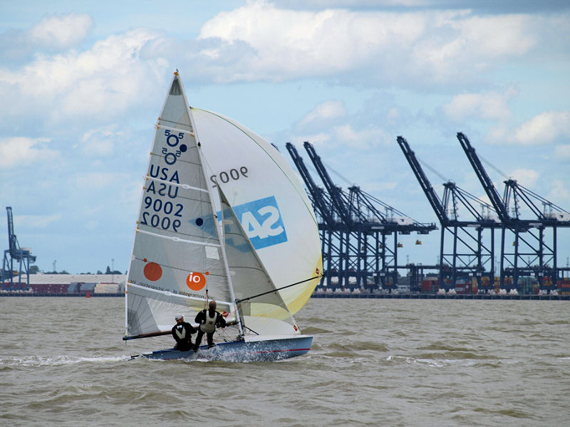 Mike Holt and Ian Godfrey during the 505 open at Shotley photo copyright SSC taken at Shotley Sailing Club and featuring the 505 class