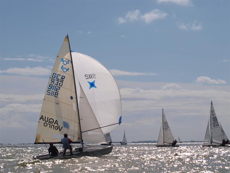 505 Europeans at Medemblik photo copyright Anne-Kathrin Ehmann taken at  and featuring the 505 class