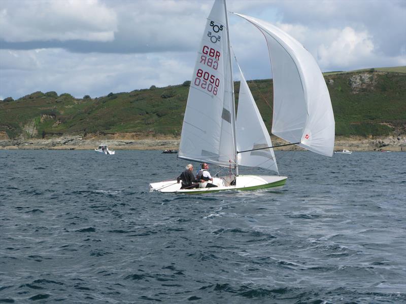 Salcombe YC's Bucket and Spade series goes out to sea photo copyright Christine Sworder taken at Salcombe Yacht Club and featuring the 505 class