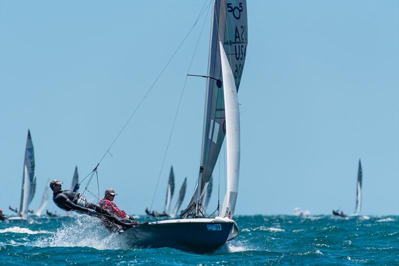 Mike Martin and Adam Lowry use a Seldén Alto mast to win the 505 World Championship in Fremantle - photo © Drew Malcom / Seldén Mast
