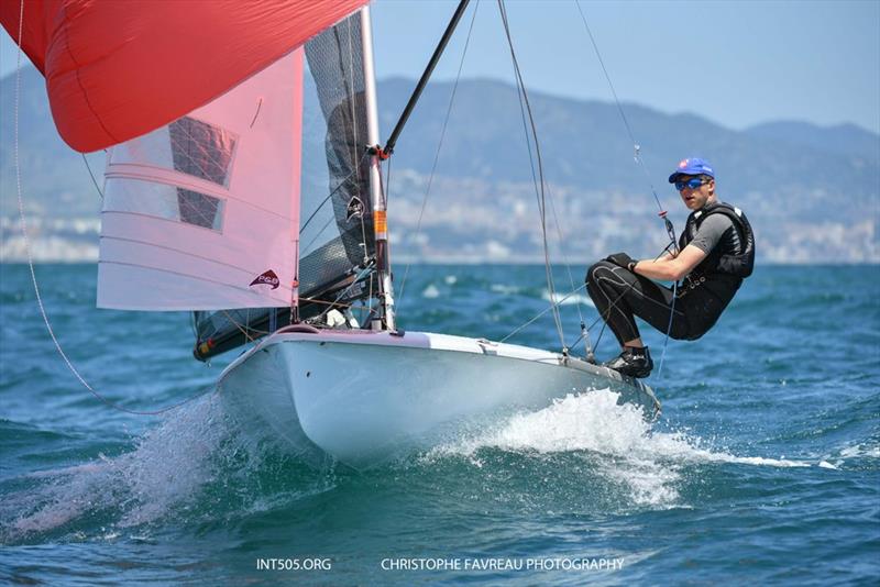 505 Exhibition Regatta Barcelona photo copyright Christophe Favreau taken at Barcelona International Sailing Center and featuring the 505 class