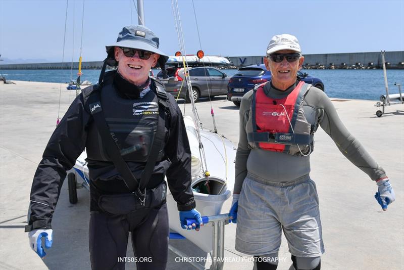 505 Exhibition Regatta Barcelona photo copyright Christophe Favreau taken at Barcelona International Sailing Center and featuring the 505 class