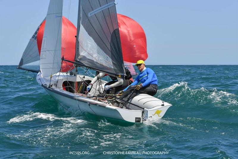 505 Exhibition Regatta Barcelona photo copyright Christophe Favreau taken at Barcelona International Sailing Center and featuring the 505 class