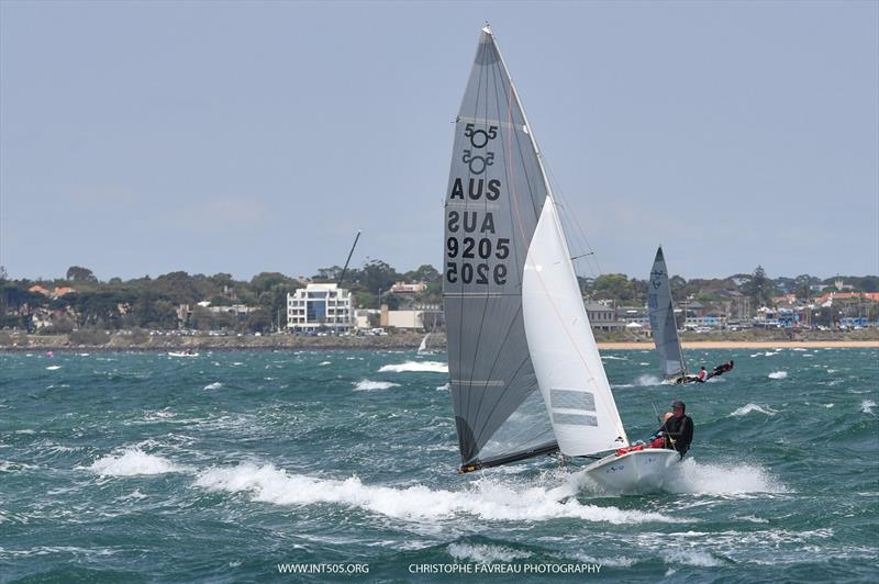 Australian 505 Championship - Day 1 photo copyright Christophe Favreau taken at Royal Brighton Yacht Club and featuring the 505 class