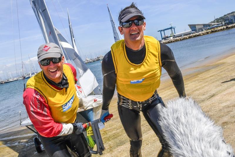 Mike Martin and Adam Lowry - 2019 World 5O5 Championship, Fremantle, Australia photo copyright 505 International Association taken at Fremantle Sailing Club and featuring the 505 class