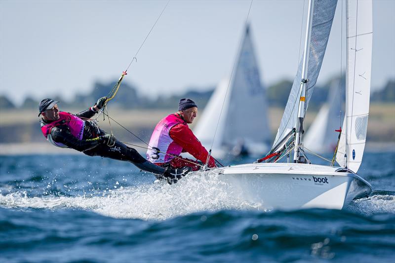 Wolfgang Hunger and Holger Jess (GER) scored three bullets in the 505 class on the second day of racing in Kiel - 2021 Kieler Woche Regatta photo copyright Sascha Klahn taken at Kieler Yacht Club and featuring the 505 class