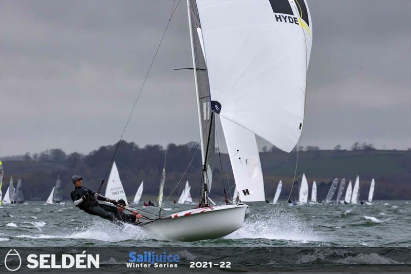 Roger Gilbert & Ben McGrane win a windy Tiger Trophy at Rutland Water photo copyright Tim Olin / www.olinphoto.co.uk taken at Rutland Sailing Club and featuring the 505 class