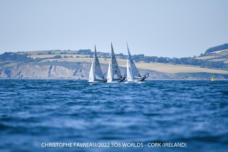 Finally some breeze on day 5 of the 505 Worlds at Crosshaven photo copyright Christophe Favreau / www.christophefavreau.com taken at Royal Cork Yacht Club and featuring the 505 class