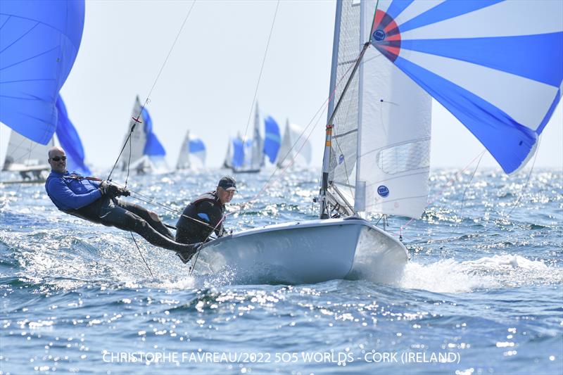 Malcolm Higgins and Nick Johnston - 2022 505 World Championship - photo © Christophe Favreau / 2022 505 Worlds