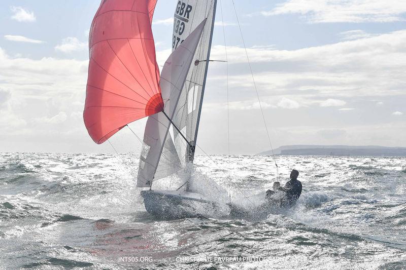 The Class Association owned boat, sailed by multi Olympic medallists Stu Bithell and Simon Hiscocks at the UK Eurocup Event 2021 at Hayling Island - photo © Christophe Favreau / www.christophefavreau.com