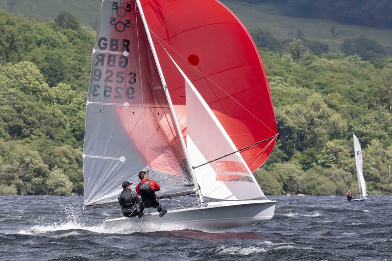 Nathan Batchelor and Ian Turnbull during the 61st Lord Birkett Memorial Trophy at Ullswater  photo copyright Tim Olin / www.olinphoto.co.uk taken at Ullswater Yacht Club and featuring the 505 class