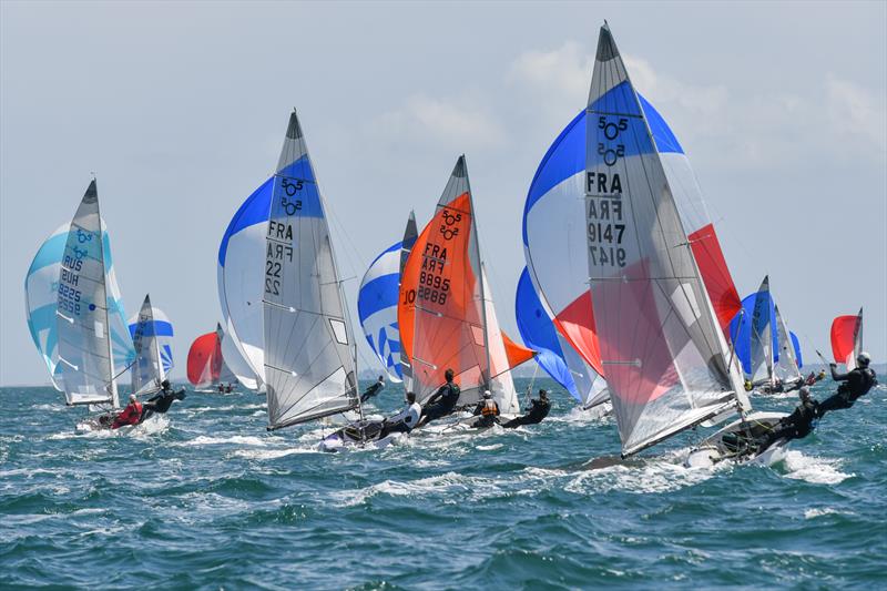 505 Europeans at Quiberon, France photo copyright Christophe Favreau / www.christophefavreau.com taken at  and featuring the 505 class