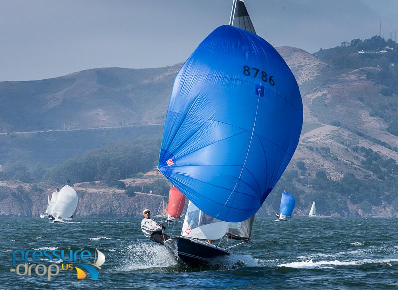 5O5 Pre-Worlds and North American Championship in San Francisco Bay photo copyright Eric Simonson / www.h2oshots.com taken at St. Francis Yacht Club and featuring the 505 class