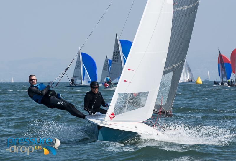 5O5 Pre-Worlds and North American Championship in San Francisco Bay photo copyright Eric Simonson / www.h2oshots.com taken at St. Francis Yacht Club and featuring the 505 class