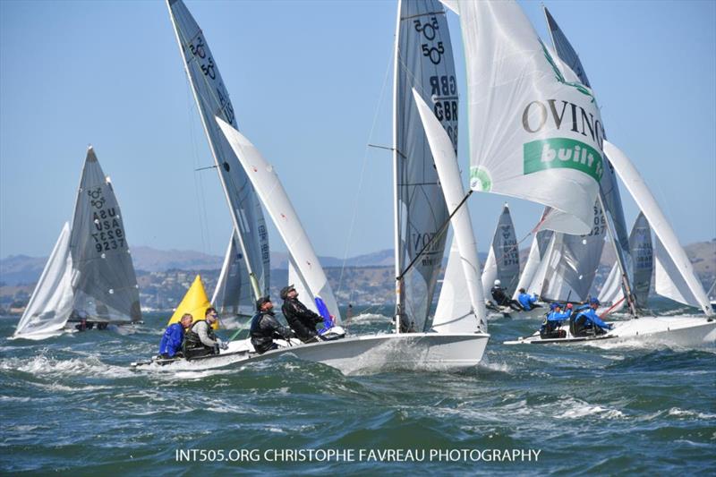 Great conditions met close competition at the 2023 5O5 World Championship - photo © Christophe Favreau / www.christophefavreau.com