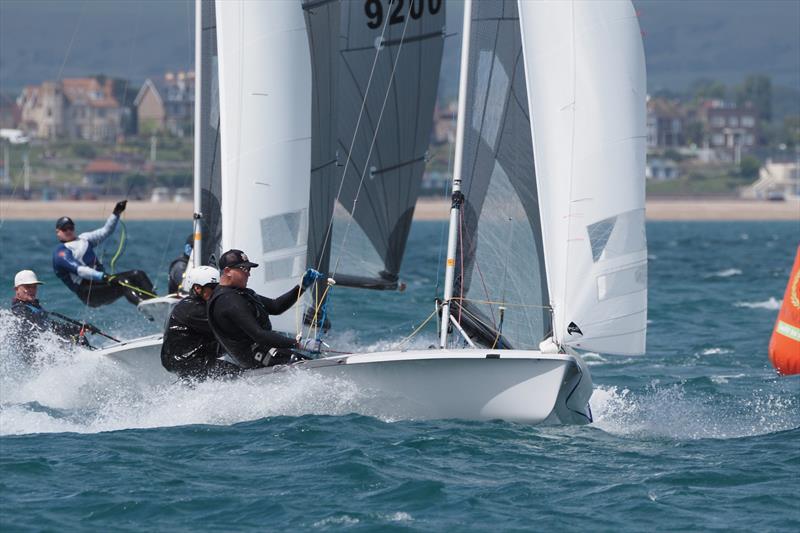 Howie Hamlin and Andy Zinn, second overall - 505 UK National Championships at Weymouth - photo © Dougal Henshall