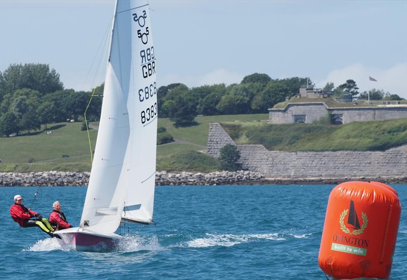 Phil and Dawn Brown, Classic fleet winners - 505 UK National Championships at Weymouth photo copyright Dougal Henshall taken at Weymouth & Portland Sailing Academy and featuring the 505 class