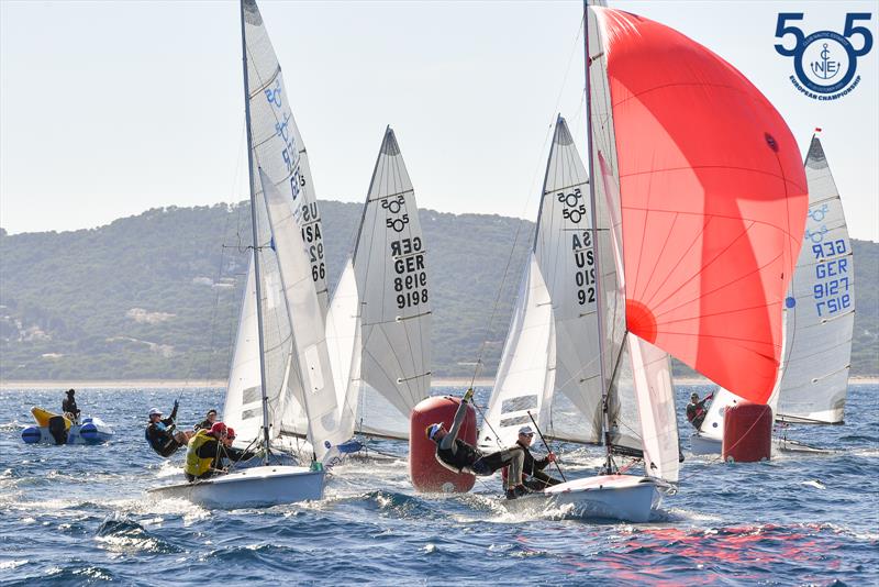 505 European Championship in Spain photo copyright Christophe Favreau / www.christophefavreau.com taken at Club Nàutic Estartit and featuring the 505 class