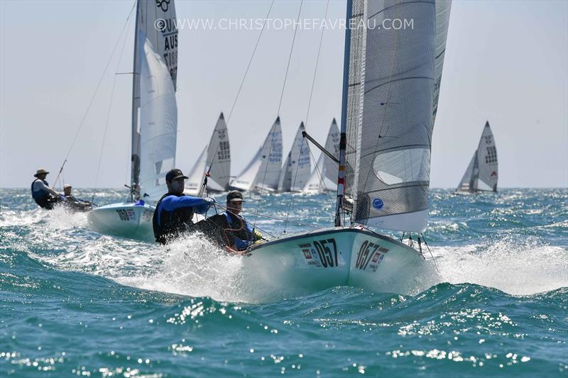 Pete Nicholas and Luke Payne finish 3rd in the Harken 505 Australian Championships photo copyright Christophe Favreau taken at Fremantle Sailing Club and featuring the 505 class