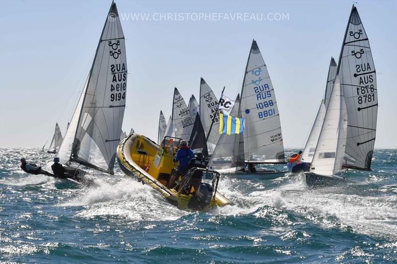 Harken 505 Australian Championships Final Day photo copyright Christophe Favreau taken at Fremantle Sailing Club and featuring the 505 class