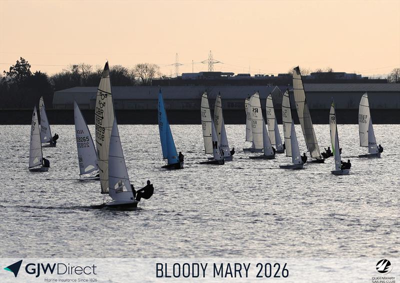 GJW Direct 50th Bloody Mary photo copyright Mark Jardine taken at Queen Mary Sailing Club and featuring the 505 class