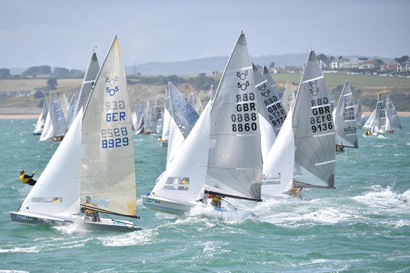 505 Worlds held in Weymouth, UK in 2016 photo copyright Christophe Favreau / www.christophefavreau.com taken at Weymouth & Portland National Sailing Academy and featuring the 505 class