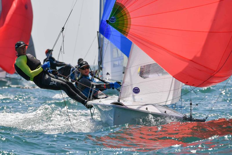 2026 505 Worlds at Hayling Island Day 5 photo copyright Christophe Favreau / www.christophefavreau.com taken at Hayling Island Sailing Club and featuring the 505 class