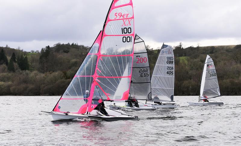 Bala Sailing Club Easter Regatta 2024 photo copyright John Hunter taken at Bala Sailing Club and featuring the 59er class