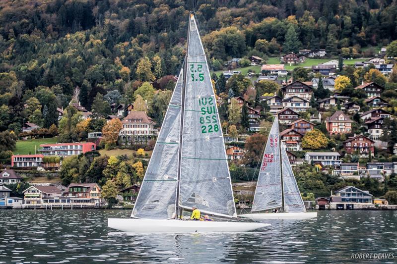 5.5 Metre Autumn Trophy at Lake Thun, Switzerland photo copyright Robert Deaves taken at Thunersee-Yachtclub and featuring the 5.5m class