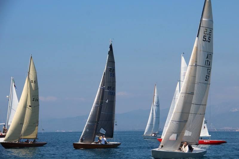 Start on Day 1 at the Viareggio Classic Regatta photo copyright Paolo Maccione taken at Club Nautico Versilia and featuring the 5.5m class