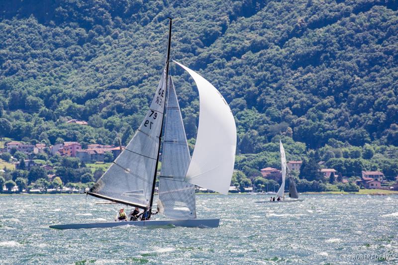 Prettnyama  on day 2 of the 2018 5.5 Metre Swiss/Italian Open photo copyright Robert Deaves taken at  and featuring the 5.5m class