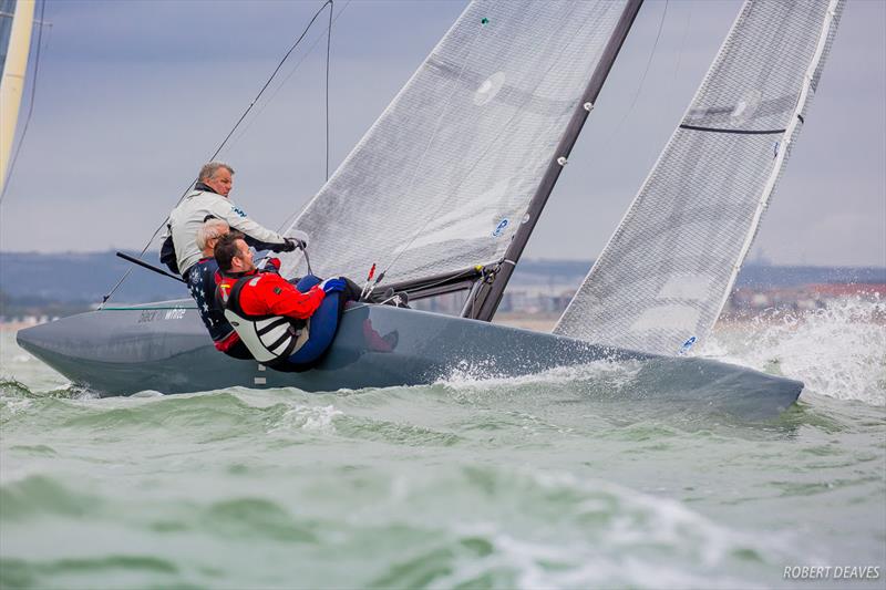 Black & White photo copyright Robert Deaves taken at Royal Yacht Squadron and featuring the 5.5m class