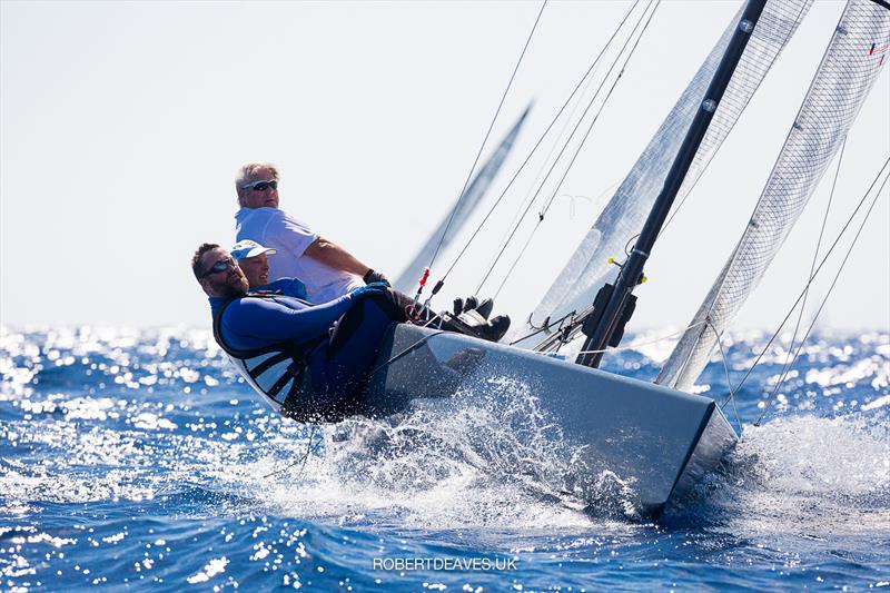 Black & White on day 2 of the 2020 5.5 European Championship - photo © Robert Deaves