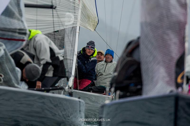 Close racing on 5.5 Metre Herbstpreis day 2 - photo © Robert Deaves / www.robertdeaves.uk