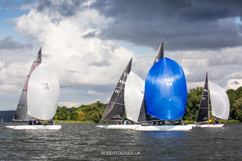 Close racing on day 1 of the 5.5 Metre German Open in Berlin photo copyright Robert Deaves / www.robertdeaves.uk taken at Verein Seglerhaus am Wannsee and featuring the 5.5m class