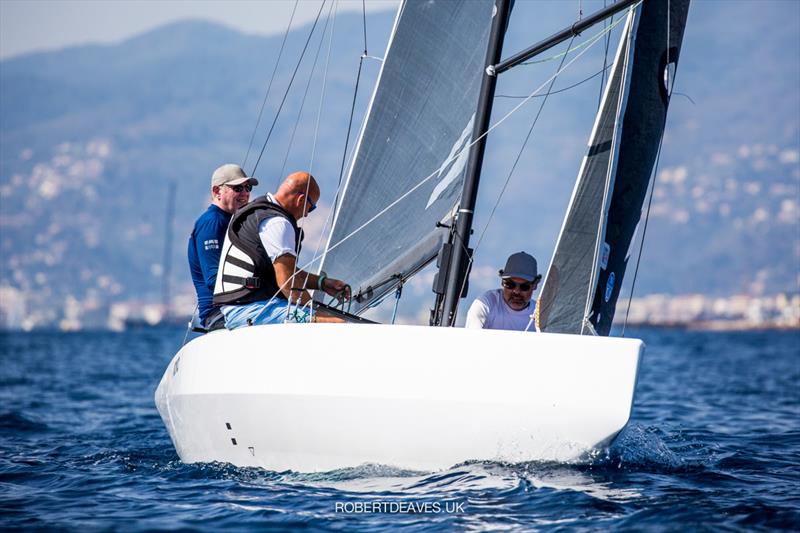 Momo at the 2021 5.5 Metre French Open in Cannes photo copyright Robert Deaves taken at Yacht Club de Cannes and featuring the 5.5m class