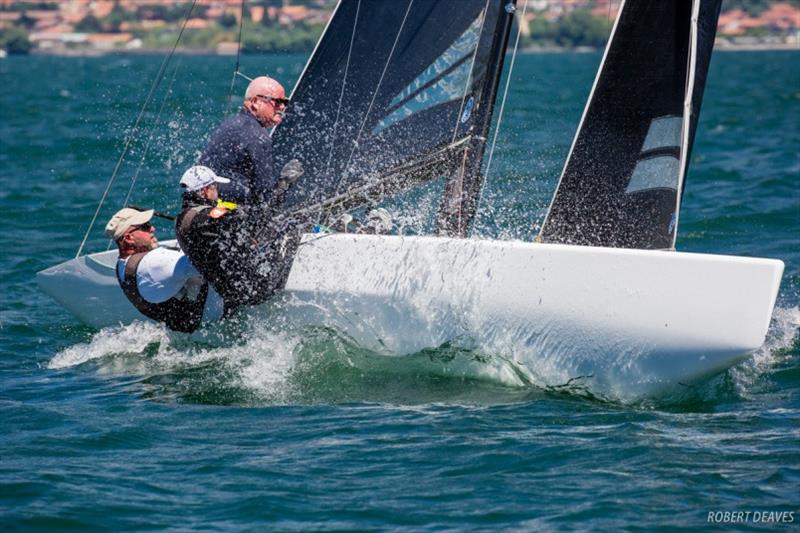 Marie Françoise XIX - Day 3 - 2018 5.5 Metre Swiss/Italian Open photo copyright Robert Deaves taken at  and featuring the 5.5m class