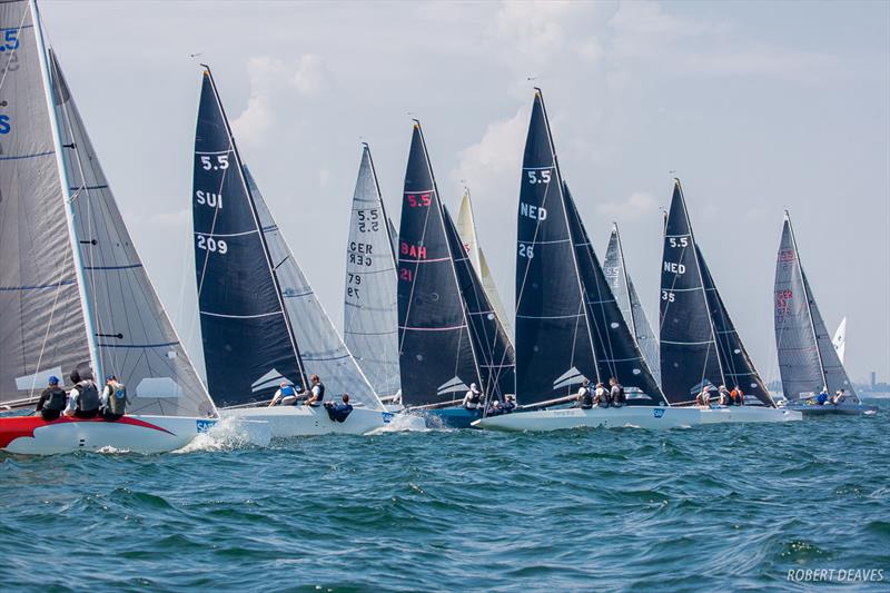 Start Race 2 - 2018 5.5 Metre German-Dutch Open - Day 1 photo copyright Robert Deaves taken at  and featuring the 5.5m class