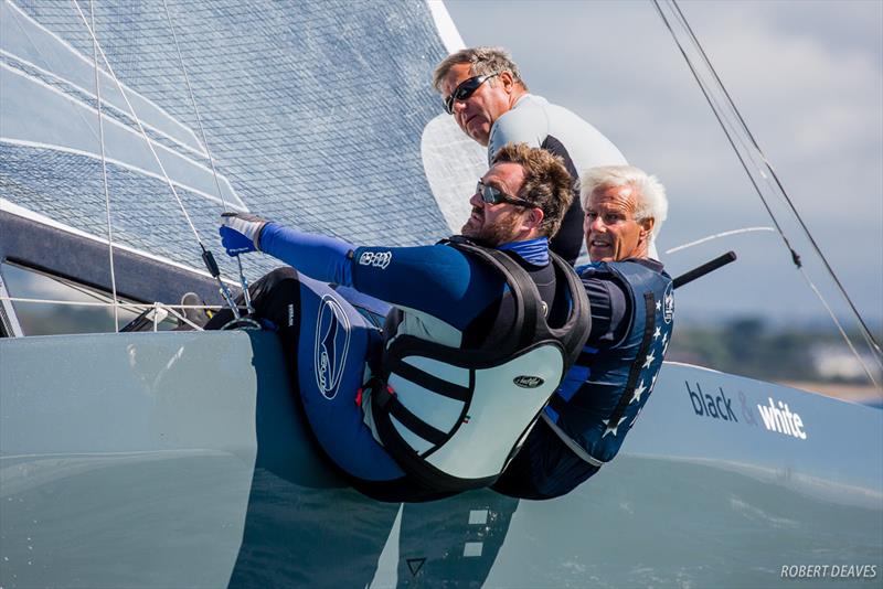 Black & White - 2018 5.5 Metre World Championship photo copyright Robert Deaves taken at Royal Yacht Squadron and featuring the 5.5m class