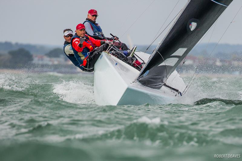 John B - 2018 5.5 Metre World Championship photo copyright Robert Deaves taken at Royal Yacht Squadron and featuring the 5.5m class