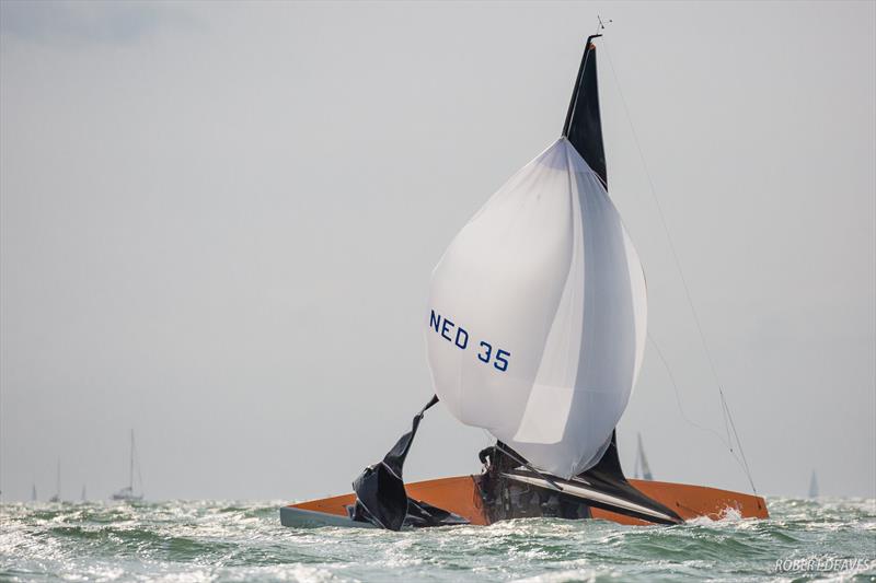 Some got it wrong... - 2018 5.5 Metre World Championship photo copyright Robert Deaves taken at Royal Yacht Squadron and featuring the 5.5m class