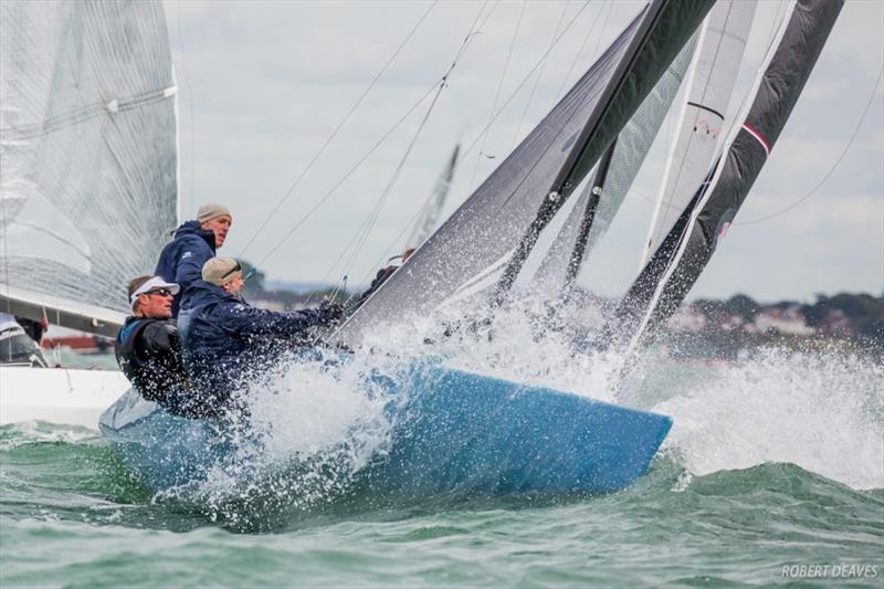 New Moon in Cowes photo copyright Robert Deaves taken at Royal Yacht Squadron and featuring the 5.5m class