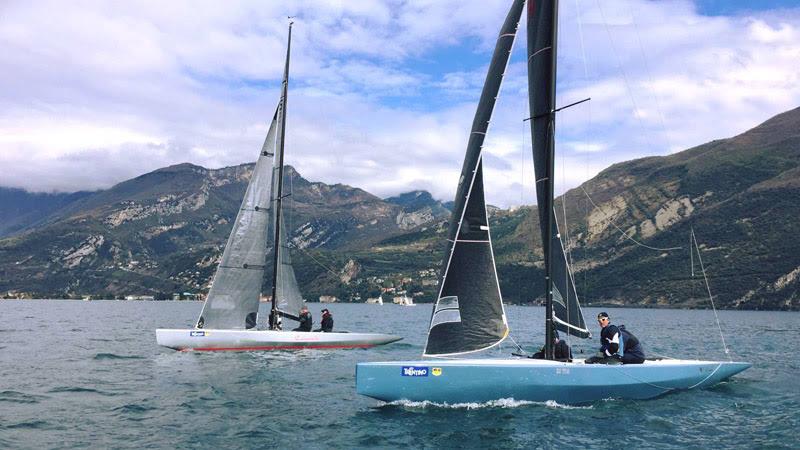 2019 Alpen Cup at Circolo Vela Torbole photo copyright Robert Deaves taken at Circolo Vela Torbole and featuring the 5.5m class