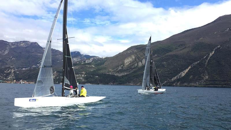 2019 Alpen Cup at Circolo Vela Torbole photo copyright Robert Deaves taken at Circolo Vela Torbole and featuring the 5.5m class