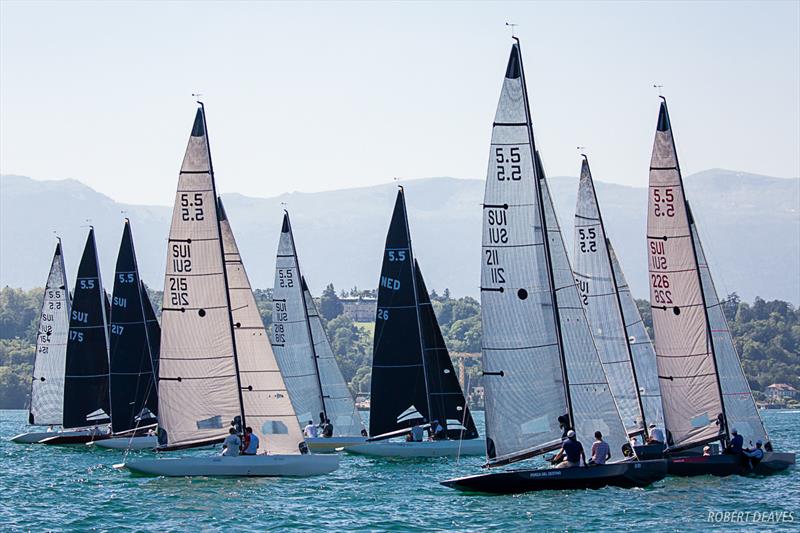 Start of final race - 2019 International 5.5 Metre Swiss Open Championship photo copyright Robert Deaves taken at Société Nautique de Genève and featuring the 5.5m class