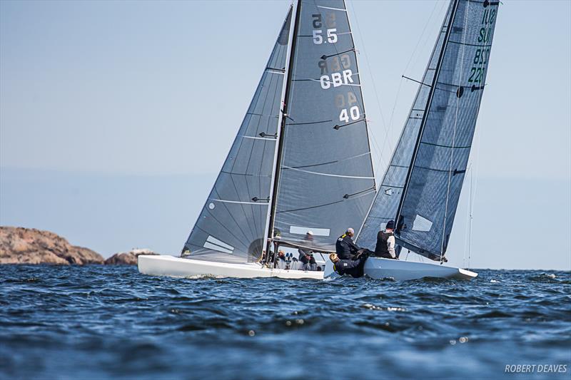 Girls on Film crosses Marie-Françoise XIX - 5.5 Metre World Championship 2019 in Helsinki - photo © Robert Deaves