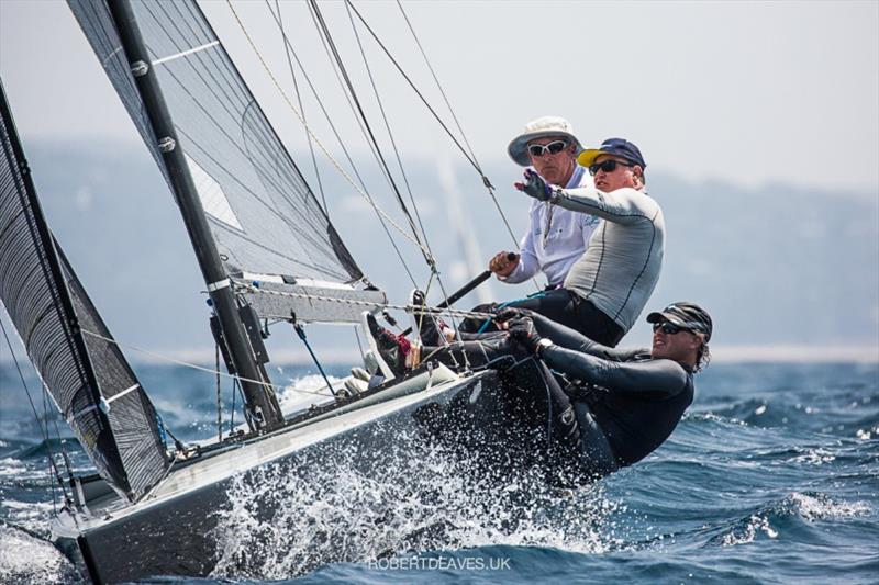 Black Magic - 2020 International 5.5 Metre World Championship, day 2 photo copyright Robert Deaves taken at Royal Prince Alfred Yacht Club and featuring the 5.5m class