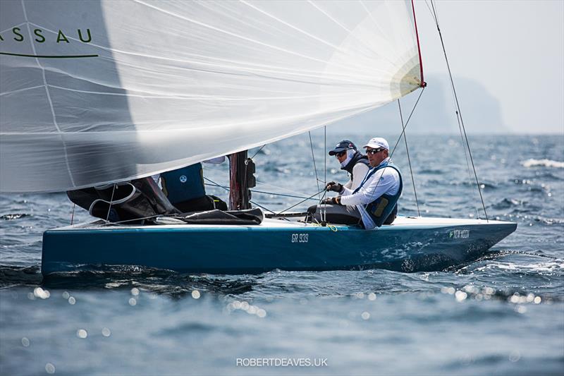 3rd overall after 3 races: New Moon II - 2020 5.5 Metre World Championship photo copyright Robert Deaves taken at Royal Prince Alfred Yacht Club and featuring the 5.5m class