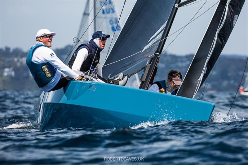 New Moon II - 2020 International 5.5 Metre World Championship, day 5 photo copyright Robert Deaves taken at Royal Prince Alfred Yacht Club and featuring the 5.5m class