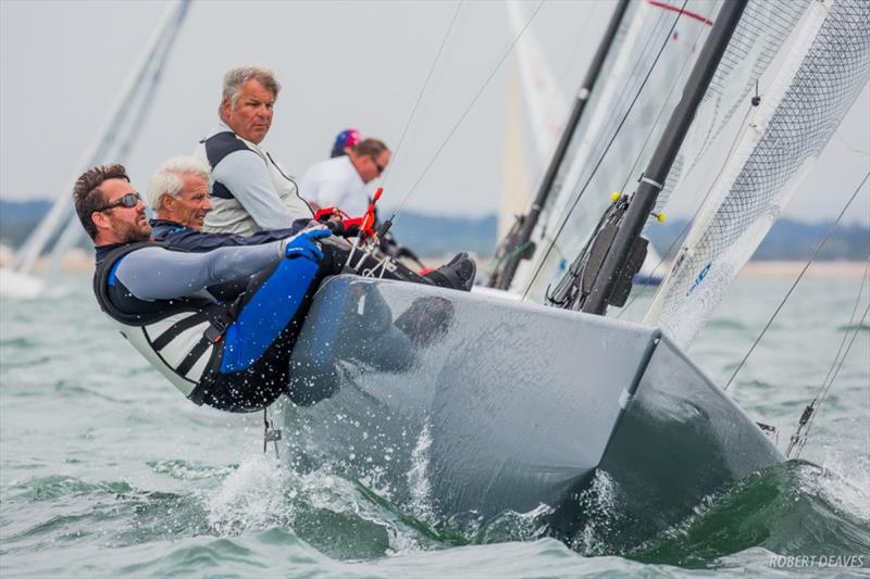 Black & White sailing in Cowes in 2018 photo copyright Robert Deaves taken at  and featuring the 5.5m class